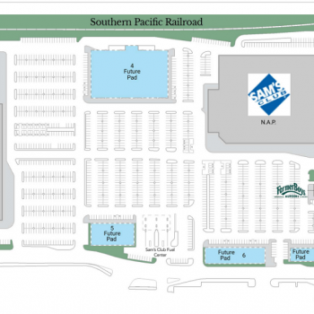 Plan of mall Fullerton Crossings