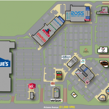 Plan of mall Fulton Ranch Towne Center