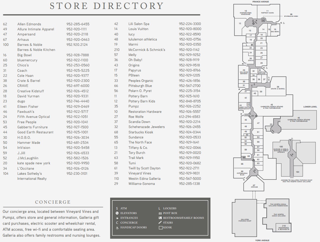 Tory Burch in Galleria Shopping Center - Edina - store location, hours ( Edina, Minnesota) | Malls in America