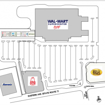 Plan of mall Gallipolis Marketplace