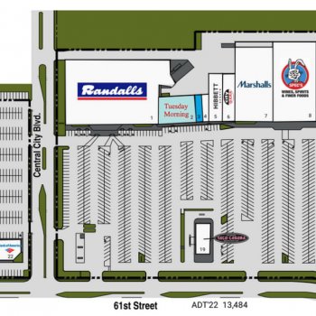 Plan of mall Galveston Place