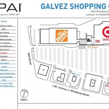 Plan of mall Galvez Shopping Center