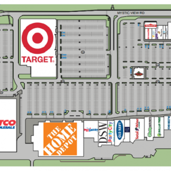 Plan of mall Gateway Center - Everett