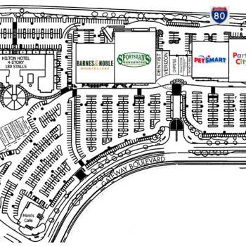 Plan of mall Gateway Courtyard
