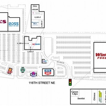 Plan of mall Gateway Shopping Center