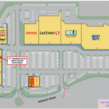 Plan of mall Gateway Village Shopping Center