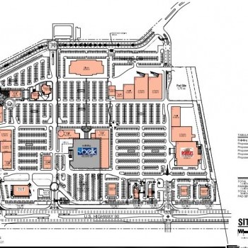 Plan of mall Gautier Town Center