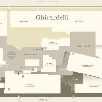 Plan of mall Ghirardelli Square