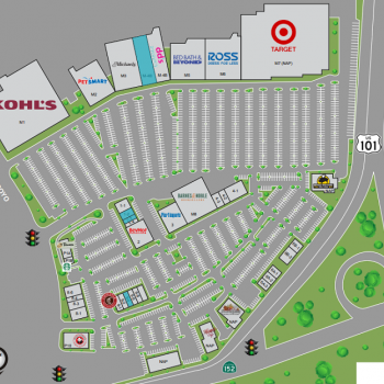 Plan of mall Gilroy Crossing