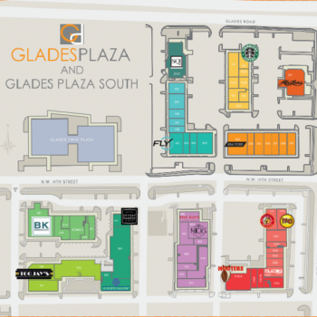 Plan of mall Glades Plaza