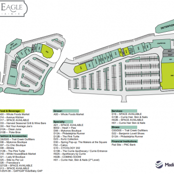 Plan of mall Glen Eagle Square