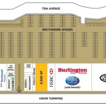 Plan of mall Glen Oaks Shopping Center