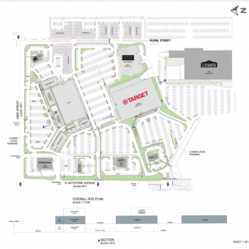 Plan of mall Glendale Town Center