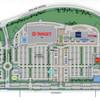Plan of mall Glenwood Meadows