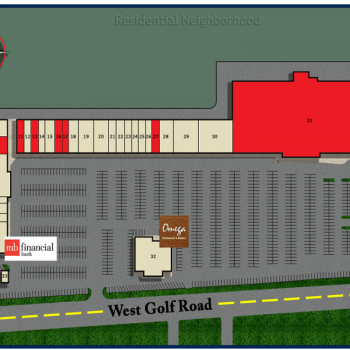 Plan of mall Golf Glen Mart Plaza