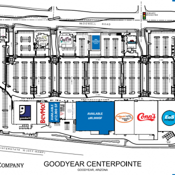 Plan of mall Goodyear Centerpointe