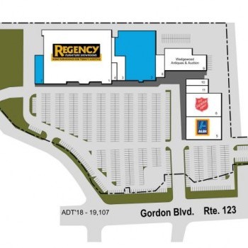 Plan of mall Gordon Plaza