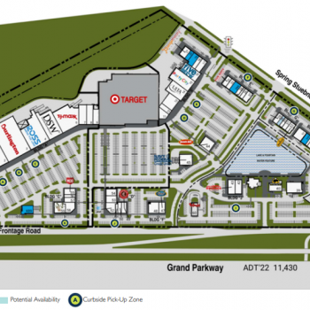 Plan of mall Grand Parkway Marketplace