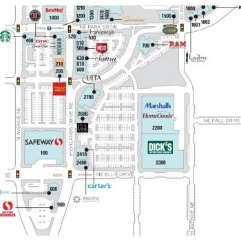 Plan of mall Grand Ridge Plaza