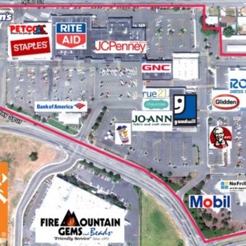 Plan of mall Grants Pass Shopping Center