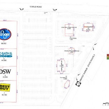 Plan of mall Gratiot Plaza