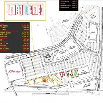 Plan of mall Gravois Bluffs Plaza & Summit