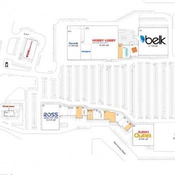 Plan of mall Greeneville Commons