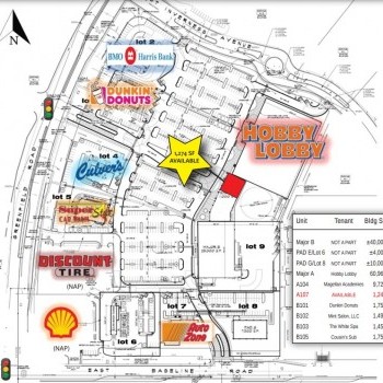 Plan of mall Greenfield Plaza I & II