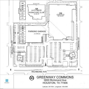 Plan of mall Greenway Commons