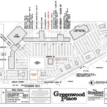 Plan of mall Greenwood Place