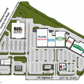Plan of mall Greenwood Shopping Center