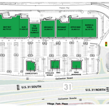 Plan of mall Greyhound Plaza