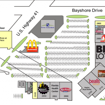Plan of mall Gulf Gate Plaza