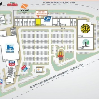 Plan of mall Gunston Plaza