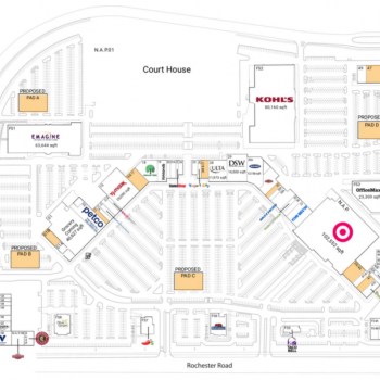 Plan of mall Hampton Village Centre