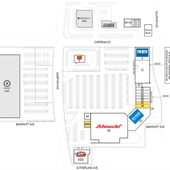 Plan of mall Hampton Village Plaza