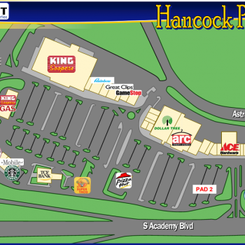 Plan of mall Hancock Plaza Shopping Center