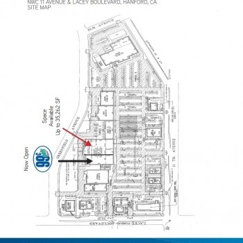 Plan of mall Hanford Towne Center