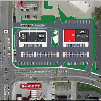 Plan of mall Hanover Crossings