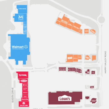 Plan of mall Happy Valley Towne Center