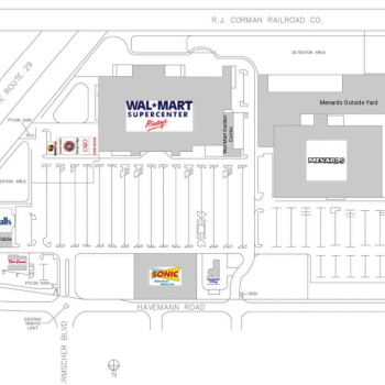 Plan of mall Harbor Square