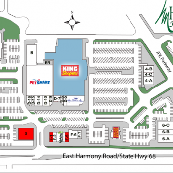 Plan of mall Harmony Marketplace