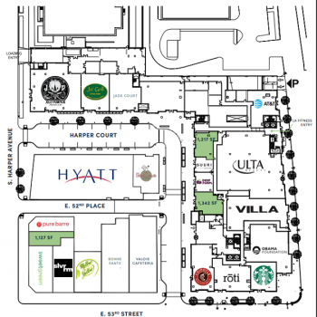 Plan of mall Harper Court
