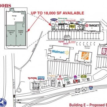 Plan of mall Harriman Commons