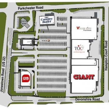 Plan of mall Harrisburg East Shopping Center