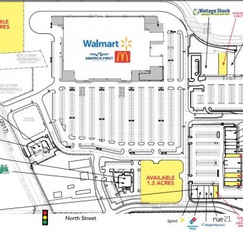 Plan of mall Harrisville Shopping Center