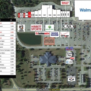 Plan of mall Hartsville Crossing
