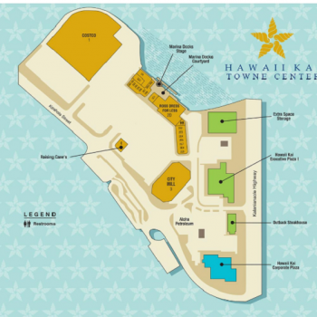 Plan of mall Hawaii Kai Towne Center