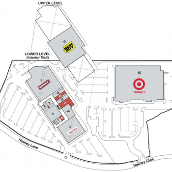Plan of mall Hawley Lane Mall