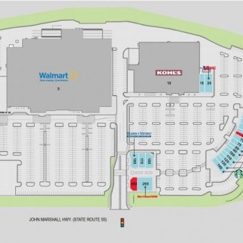 Plan of mall Haymarket Village Center